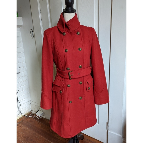 Worthington vintage Women's Red Peacoat Small/Med - Picture 1 of 2